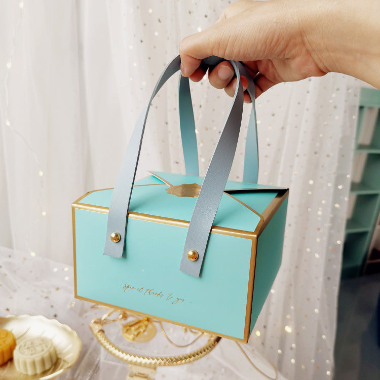 Festive Cookie Box Egg Yolk Pastry 6 Pieces Gift Packaging Box