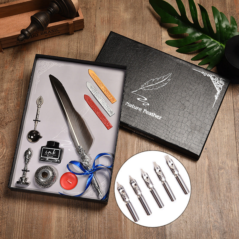 Stainless Steel Dipped Fountain Pen