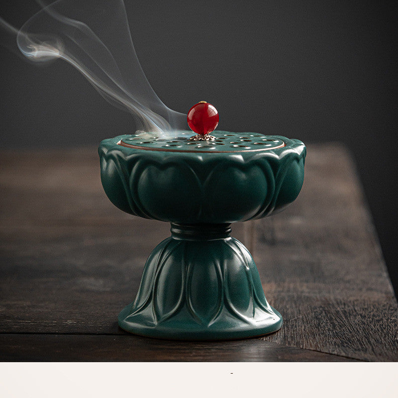 Household Antique Ceramic Dish Incense Burner Ornaments