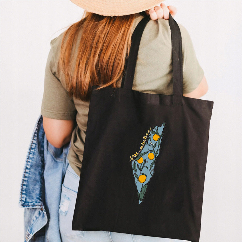 Simple Household Printed Canvas Shoulder Bag