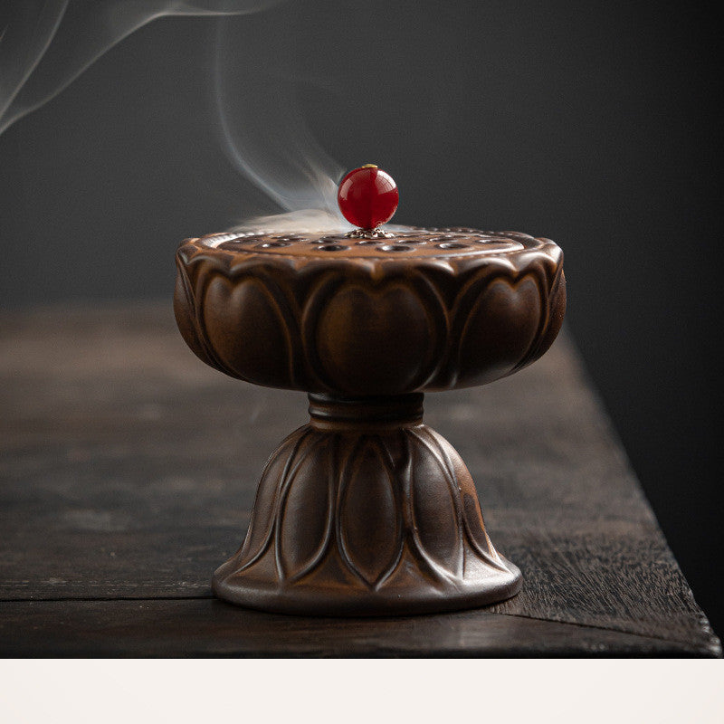 Household Antique Ceramic Dish Incense Burner Ornaments