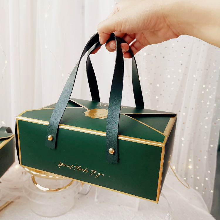 Festive Cookie Box Egg Yolk Pastry 6 Pieces Gift Packaging Box