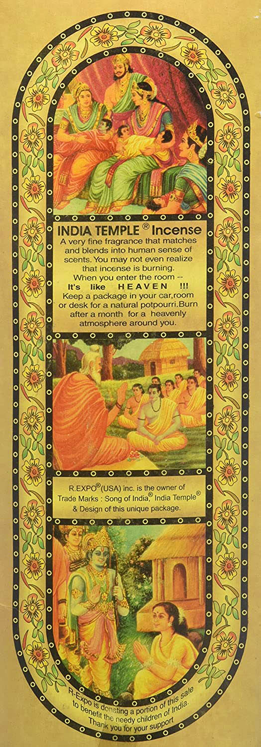 Song of India Sandalwood Incense Sticks 120 stick pk.