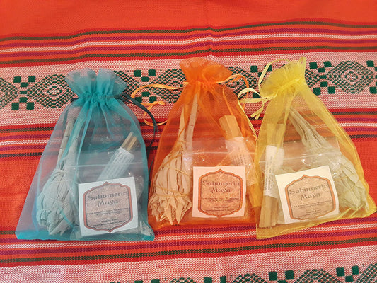 🧿Triple Power Smudge Kit! Copal, Palo Santo & White Sage for Protection, Cleansing, and Purification!